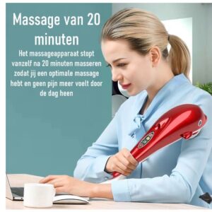 Massage Gun - Dolfijn - Rood