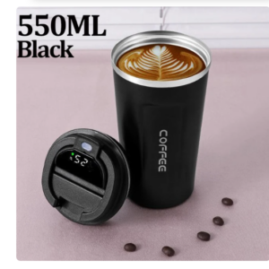 Travel Thermosfles - Zwart- 550 ML- Temperatuur display
