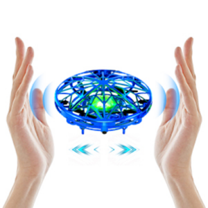 Vliegende Ufo Blauw - Flying spinner - Met LED-verlichting - Oplaadbaar